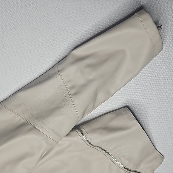 BLANKNYC Cream Faux Leather Jacket Women's Size XL - Picture 8 of 16